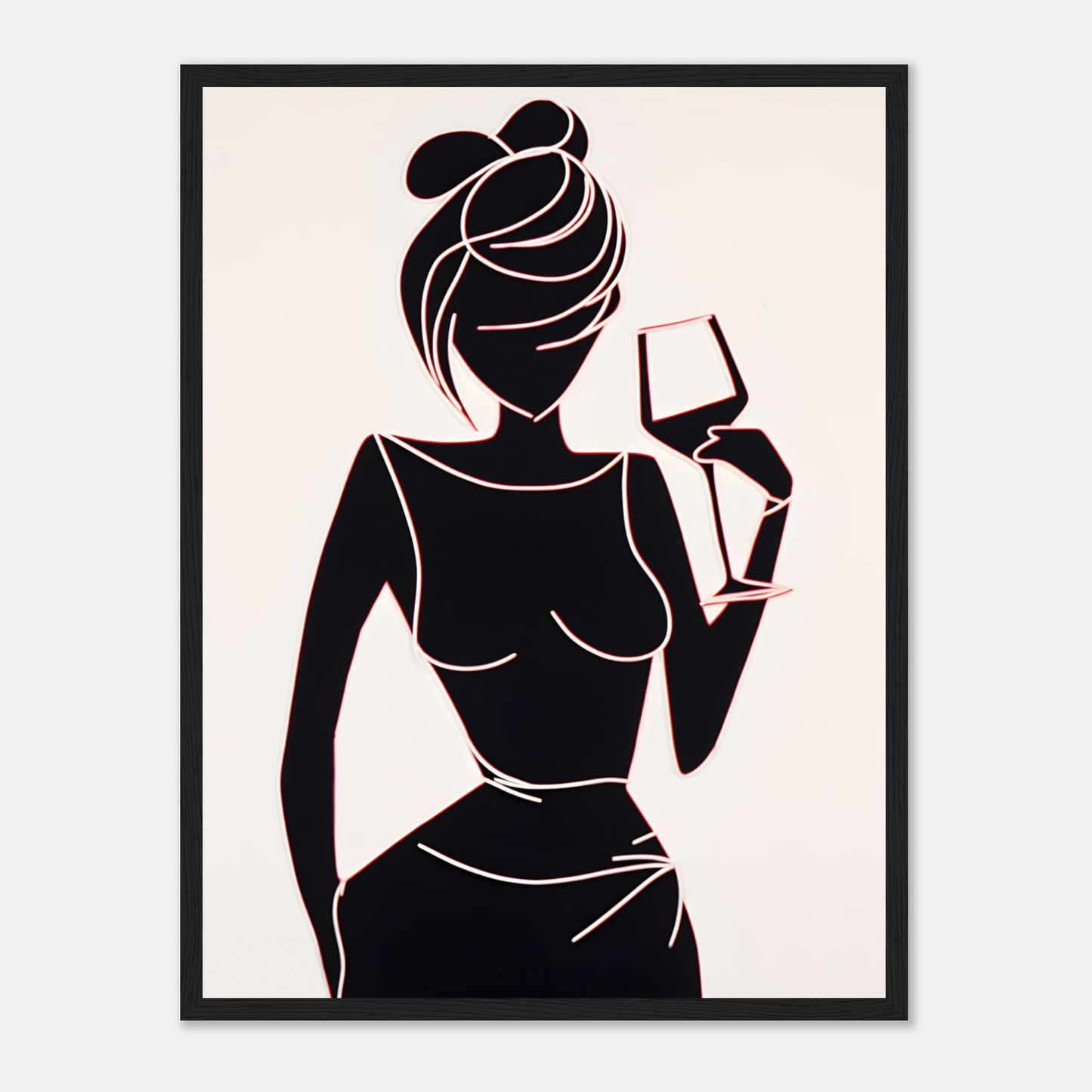 Red wine lady